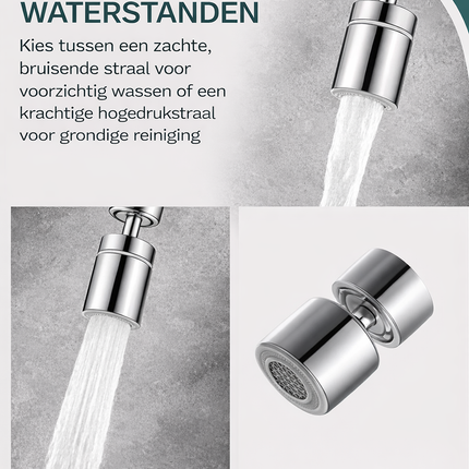 AquaFlex 360™ – 2-in-1 Kraanopzet