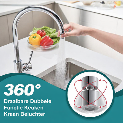 AquaFlex 360™ – 2-in-1 Kraanopzet