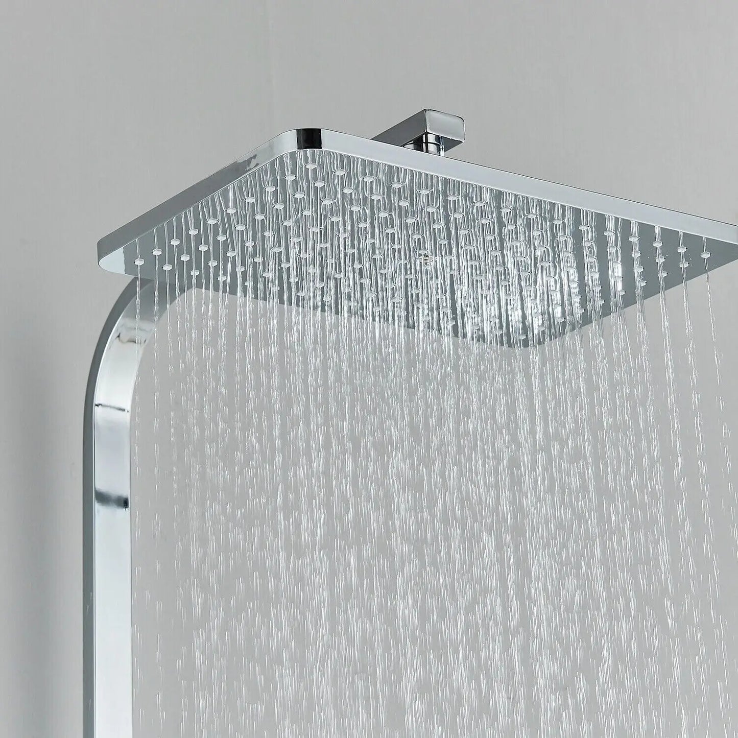 RainFlow Premium Messing Douchekraan Set met Regendouchefunctie - Luxe Chroom Afwerking