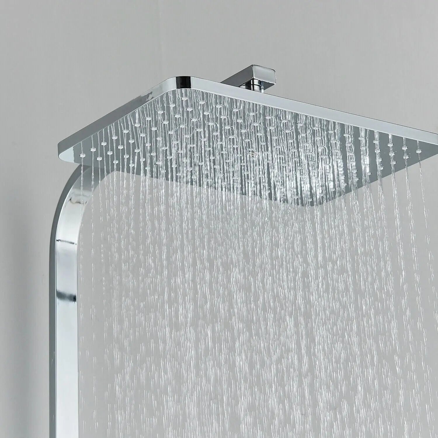 RainFlow Premium Messing Douchekraan Set met Regendouchefunctie - Luxe Chroom Afwerking