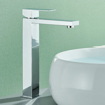 Luxe Wastafelkraan: Stijlvol Warm/Koud Water Mixer Kraan met Duurzaam RVS