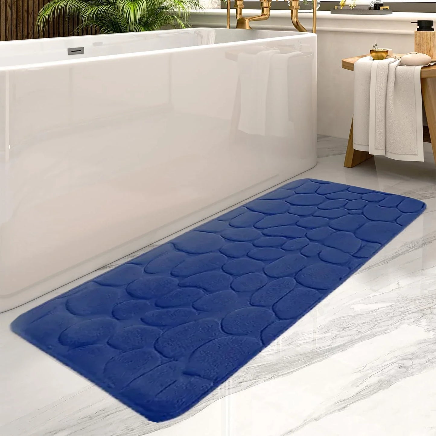 AquaGuard Luxe Grote Badkamermat - Ultra Absorberend & Antislip voor Veilige, Stijlvolle Badkamers